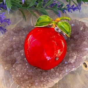 Vintage "Original by Robert" Midcentury Signed Apple Brooch